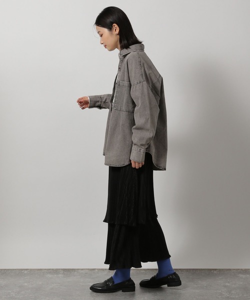 LAKOLE（ラコレ）の「プリーツティアードスカート / 319092（スカート・レディース・ブラック/グレー/オフホワイト/イエロー・FREE）」の20枚目の写真