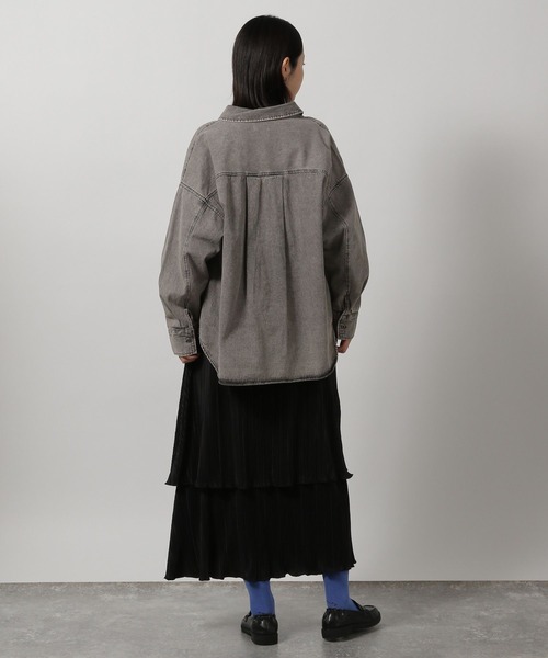 LAKOLE（ラコレ）の「プリーツティアードスカート / 319092（スカート・レディース・ブラック/グレー/オフホワイト/イエロー・FREE）」の21枚目の写真