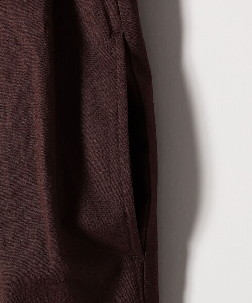 SHIPS any(シップス エニィ)の「SHIPS any:〈洗濯機可能〉リネン ミックス タック ワイド サロペット(サロペット/オーバーオール・レディース・ブラウン/ネイビー・ONE SIZE)」の11枚目の写真