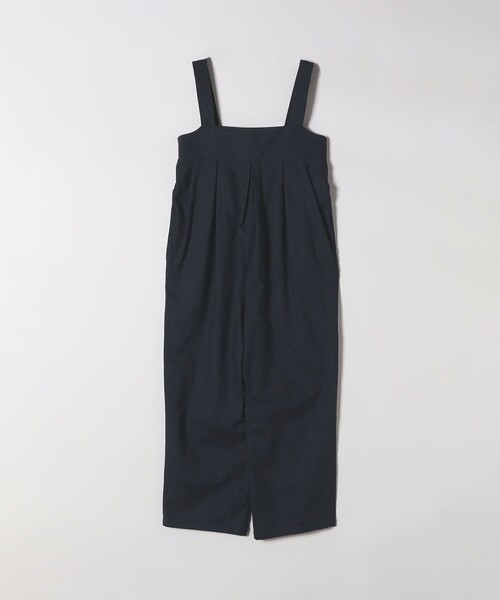 SHIPS any(シップス エニィ)の「SHIPS any:〈洗濯機可能〉リネン ミックス タック ワイド サロペット(サロペット/オーバーオール・レディース・ブラウン/ネイビー・ONE SIZE)」の7枚目の写真