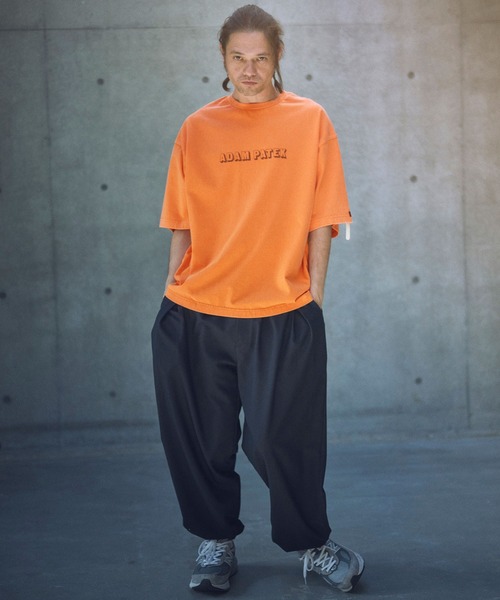 ADAM PATEK（アダムパテック）の「ADAMPATEK/shadow logo short sleeve T/シャドウロゴプリントTシャツ（Tシャツ/カットソー・メンズ・オレンジ/ホワイト/ブラック・1/2）」の17枚目の写真
