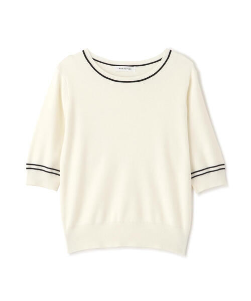 NATURAL BEAUTY BASIC（ナチュラルビューティーベーシック）の「◇総針ベーシックシリーズ クルーネックニット（ニット/セーター・レディース・ベージュ系その他/ホワイト系その他/ブルー系その他6/グリーン系その他6・FREE）」の5枚目の写真