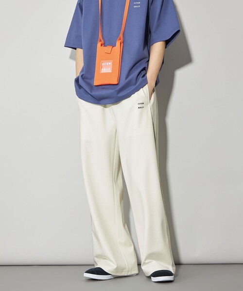 CITEN（シテン）の「＜CITEN＞ワイドレッグトラックジャージパンツ（その他パンツ・メンズ・グレー/ホワイト/ダークグレー・M/L/S）」の6枚目の写真