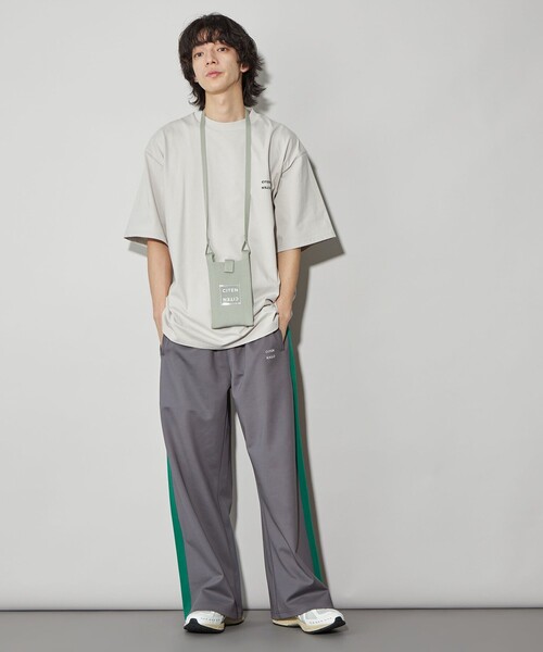 CITEN（シテン）の「＜CITEN＞ワイドレッグトラックジャージパンツ（その他パンツ・メンズ・グレー/ホワイト/ダークグレー・M/L/S）」の9枚目の写真