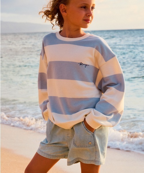 ROXY(ロキシー)の「CALL ON ME /ロキシーキッズコットンショートパンツ(その他パンツ・キッズ・ブルー・130/140/150)」の1枚目の写真