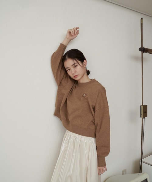 moi tytto（モイテュット）の「ロゴサマーニット（ニット/セーター・レディース・ブラウン/ナチュラル/ピンク・FREE）」の18枚目の写真