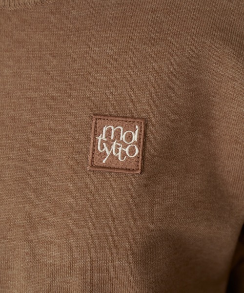 moi tytto（モイテュット）の「ロゴサマーニット（ニット/セーター・レディース・ブラウン/ナチュラル/ピンク・FREE）」の14枚目の写真
