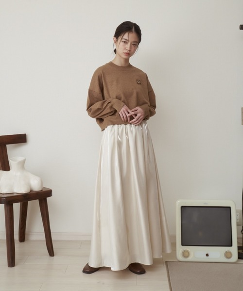 moi tytto（モイテュット）の「ロゴサマーニット（ニット/セーター・レディース・ブラウン/ナチュラル/ピンク・FREE）」の17枚目の写真