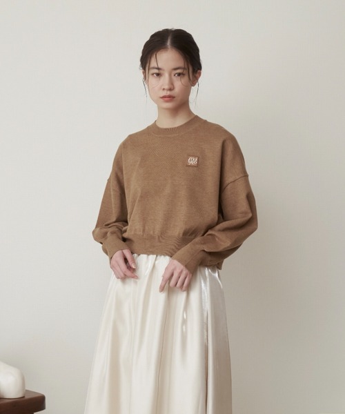 moi tytto（モイテュット）の「ロゴサマーニット（ニット/セーター・レディース・ブラウン/ナチュラル/ピンク・FREE）」の16枚目の写真