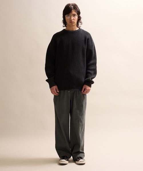 VINTAGE OVERDYE ACID WASHED CREWNECK SWEATER / ヴィンテージ 
