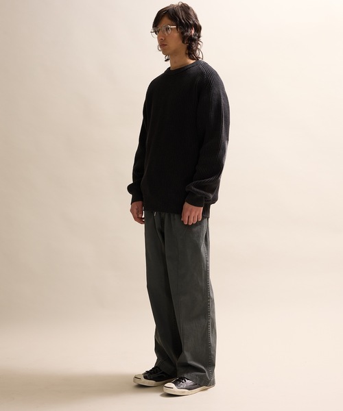VINTAGE OVERDYE ACID WASHED CREWNECK SWEATER / ヴィンテージ