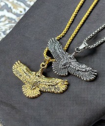 国内即発★EMPORIO ARMANI★ディスク パヴェ イーグルネックレス org.jpg