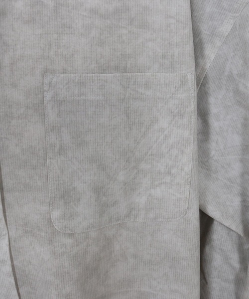 ADAM PATEK（アダムパテック）の「ADAMPATEK/uneven dyeing shirt/ムラ染めプリント長袖シャツ(AP2515002)（シャツ/ブラウス・レディース・ブラック/グレー/ホワイト・1/2）」の6枚目の写真