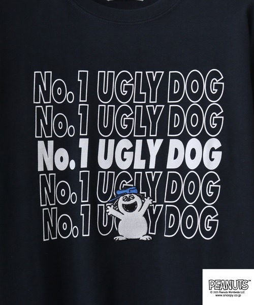 PEANUTS(ピーナッツ)の「PEANUTS ロゴ柄へビーウエイトドロップショルダーTシャツ(Tシャツ/カットソー・メンズ・オフホワイト/ネイビー/イエロー/レッド・S/M/L/LL)」の13枚目の写真