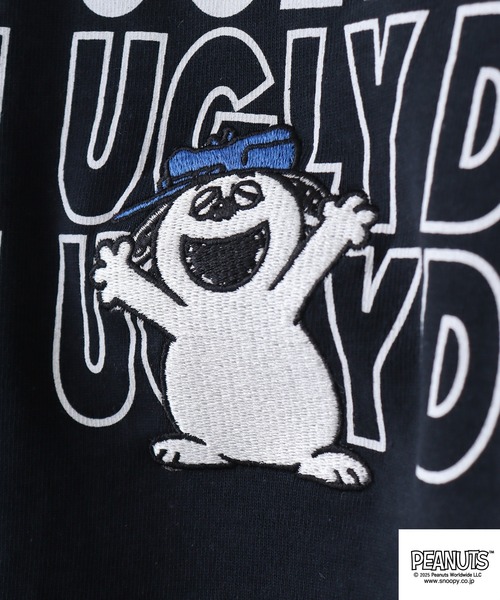 PEANUTS(ピーナッツ)の「PEANUTS ロゴ柄へビーウエイトドロップショルダーTシャツ(Tシャツ/カットソー・メンズ・オフホワイト/ネイビー/イエロー/レッド・S/M/L/LL)」の14枚目の写真