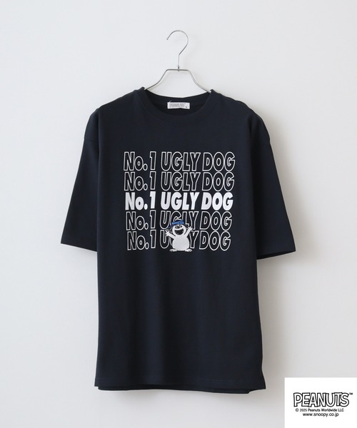 PEANUTS(ピーナッツ)の「PEANUTS ロゴ柄へビーウエイトドロップショルダーTシャツ(Tシャツ/カットソー・メンズ・オフホワイト/ネイビー/イエロー/レッド・S/M/L/LL)」の11枚目の写真