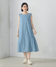 ONIGIRI | デイリーリラックス ノースリーブワンピース デニム(ワンピース)