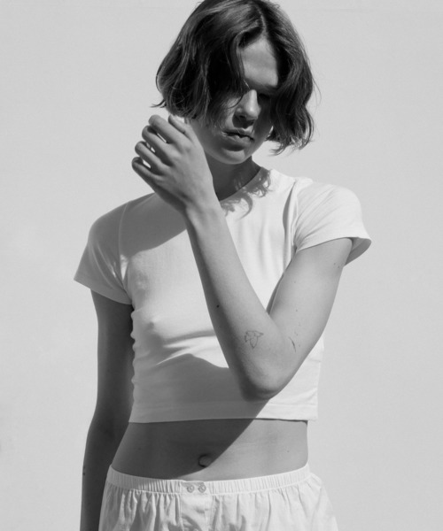 WOMEN【Hanes for BIOTOP】TRIBLEND CROPPED T-SHIRTS 2P (SOLID