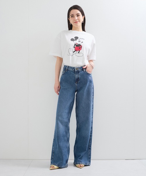 GUESS JEANS（ゲスジーンズ）の「【GUESS(ゲス)】WIDE LEG/デニム ワイドジーンズ（デニムパンツ・レディース・ブルー系その他6/ブルー系その他2/ブラック系その他2・L/S/M）」の4枚目の写真