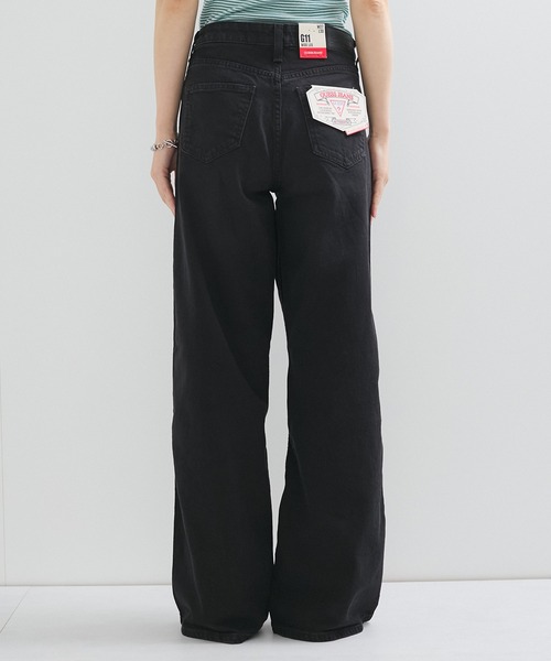 GUESS JEANS（ゲスジーンズ）の「【GUESS(ゲス)】WIDE LEG/デニム ワイドジーンズ（デニムパンツ・レディース・ブルー系その他6/ブルー系その他2/ブラック系その他2・L/S/M）」の12枚目の写真