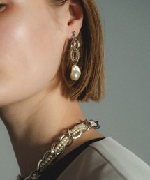 et.UNiVER（エトユニベール）の「Hoop chain earrings（イヤリング）」