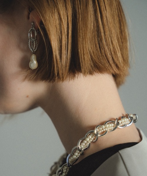 et.UNiVER（エトユニベール）の「Hoop chain earrings（イヤリング・レディース・ゴールド/シルバー・FREE）」の11枚目の写真