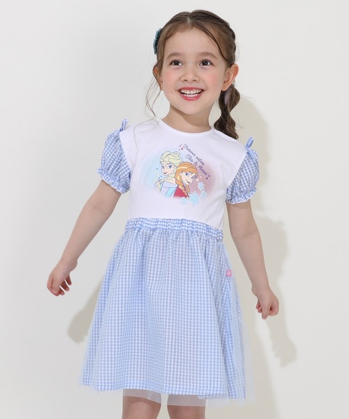 Disney（ディズニー）の「ディズニー プリンセス / ギンガムワンピース 0323K（ワンピース・キッズ・その他22/その他10/その他21・130cm/120cm/110cm/100cm）」の2枚目の写真