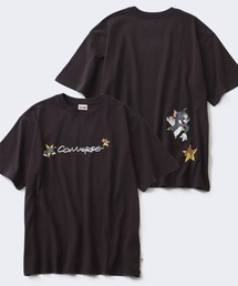 【Tom & Jerry/トム & ジェリー】×【CONVERSE/コンバース】 コラボプリント&刺繍ロゴ オーバーサイズ 半袖Tシャツ