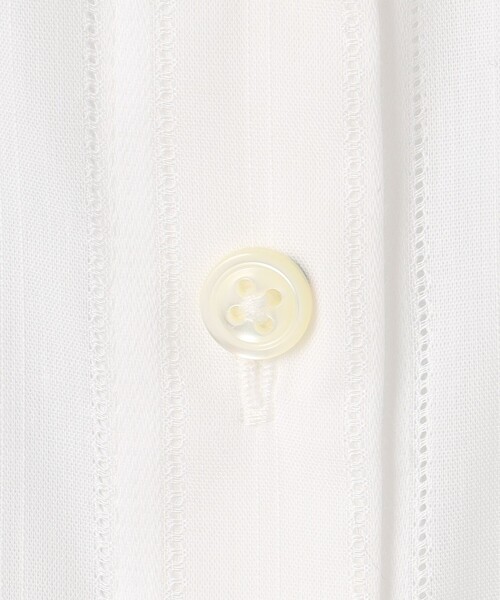 J.PRESS Ladies(J.プレス レディス)の「【洗える】セルロースカラミストライプ バンドカラー ブラウス(シャツ/ブラウス・レディース・ホワイト系・XS)」の9枚目の写真