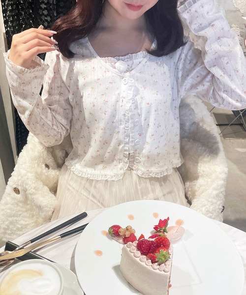 apres jour(アプレジュール)の「フリルカーデアンサンブル(アンサンブル・レディース・ブルー系その他/ブルー/イエロー/オフホワイト/ピンク系その他・フリー/X-LARGE)」の11枚目の写真
