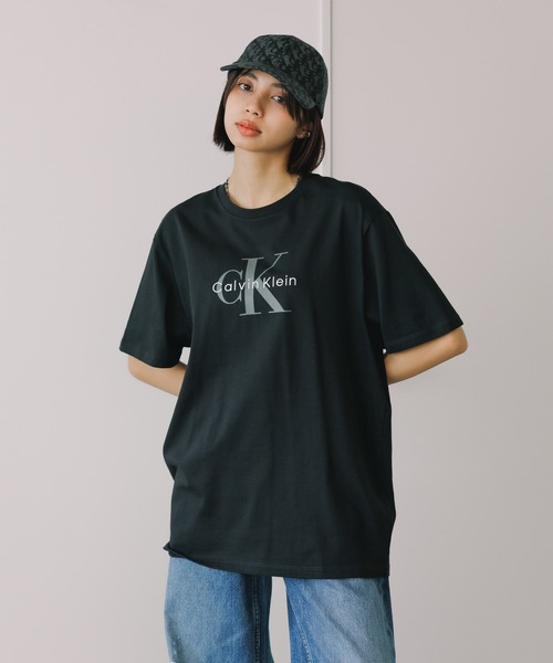   カルバンクライン モノロゴ ヒーロー 半袖Tシャツ カルバン・クライン ジーンズ メンズ ホワイト ヒーロー