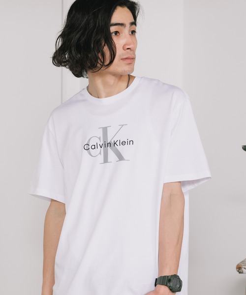 Calvin Klein(カルバン・クライン)の「Calvin Klein/カルバンクライン SS HERO MONOLOGO TEE 20S 半袖Tシャツ プリントTシャツ ブランドロゴT クルーネック メンズ レディース 秋 秋服 2026年秋冬(Tシャツ/カットソー・メンズ・ホワイト/ブラック・XL/L/M/S)」の22枚目の写真