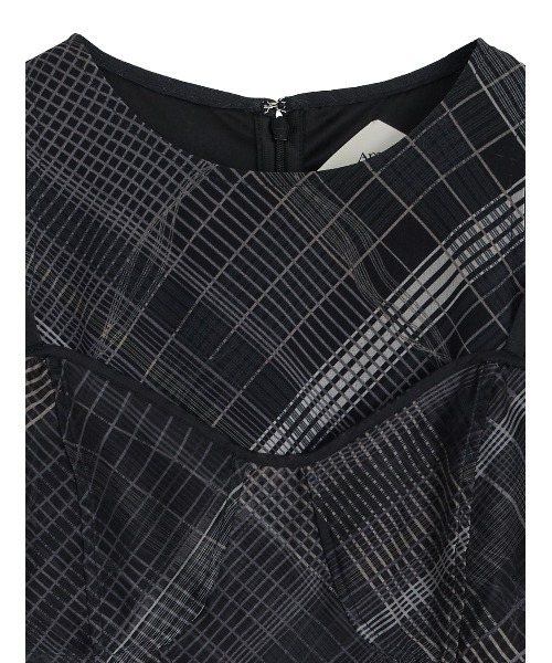 ワンピース ameri MEDI STRAIN CHECK DRESS MEDI STRAIN CHECK DRESS