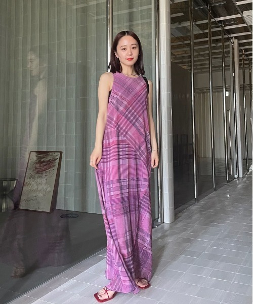 MEDI STRAIN CHECK DRESS（ワンピース）｜Ameri（アメリ）の