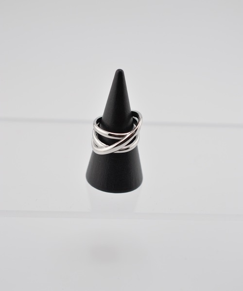 BROTHERHOOD(ブラザーフッド)の「【earyear】Crossover design peti Volume Ring(リング・レディース・ゴールド/シルバー・MEDIUM/SMALL/LARGE)」の14枚目の写真