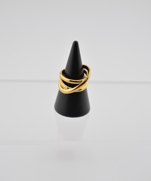 BROTHERHOOD(ブラザーフッド)の「【earyear】Crossover design peti Volume Ring(リング・レディース・ゴールド/シルバー・MEDIUM/SMALL/LARGE)」の9枚目の写真