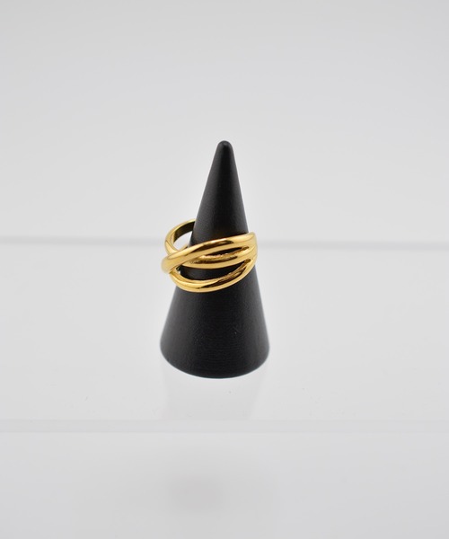 BROTHERHOOD(ブラザーフッド)の「【earyear】Crossover design peti Volume Ring(リング・レディース・ゴールド/シルバー・MEDIUM/SMALL/LARGE)」の8枚目の写真