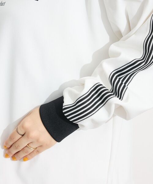 CRAFT STANDARD BOUTIQUE（クラフトスタンダードブティック）の「接触冷感/UVカット/速乾性 ハニカムメッシュゲームトップ【ユニセックス】（Tシャツ/カットソー・レディース・オフホワイト/ブラック・S/M/L）」の4枚目の写真