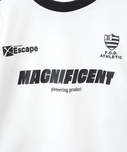 CRAFT STANDARD BOUTIQUE（クラフトスタンダードブティック）の「接触冷感/UVカット/速乾性 ハニカムメッシュゲームトップ【ユニセックス】（Tシャツ/カットソー・レディース・オフホワイト/ブラック・S/M/L）」の13枚目の写真