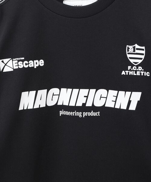 CRAFT STANDARD BOUTIQUE（クラフトスタンダードブティック）の「接触冷感/UVカット/速乾性 ハニカムメッシュゲームトップ【ユニセックス】（Tシャツ/カットソー・レディース・オフホワイト/ブラック・S/M/L）」の14枚目の写真