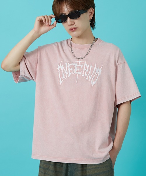 improves(インプローブス)の「天竺 ロゴ刺繍 半袖Tシャツ(Tシャツ/カットソー・メンズ・ブラウン/ピンク/ブラック・MEDIUM/LARGE)」の3枚目の写真