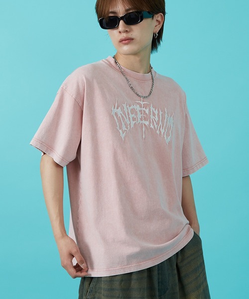 improves(インプローブス)の「天竺 ロゴ刺繍 半袖Tシャツ(Tシャツ/カットソー・メンズ・ブラウン/ピンク/ブラック・MEDIUM/LARGE)」の12枚目の写真