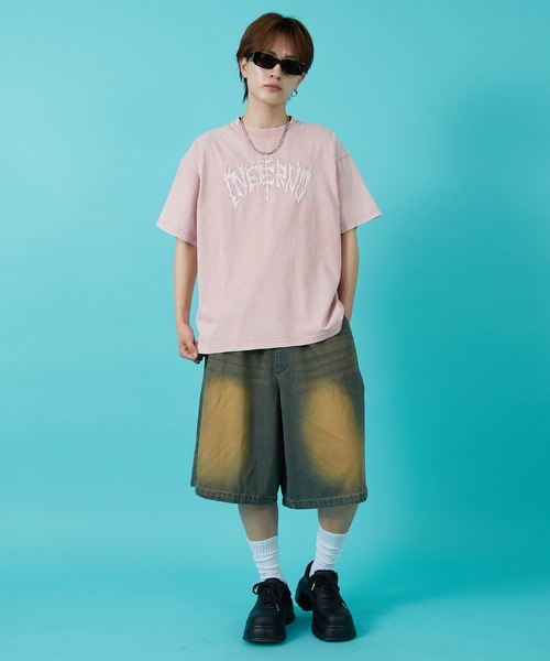 improves(インプローブス)の「天竺 ロゴ刺繍 半袖Tシャツ(Tシャツ/カットソー・メンズ・ブラウン/ピンク/ブラック・MEDIUM/LARGE)」の15枚目の写真