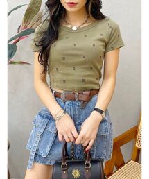 EVRIS | エンブロイダリーショートTシャツ(Tシャツ/カットソー)