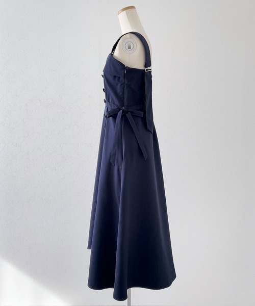 DearMyLoveRose（ディアマイラブローズ）の「トレンチ風ジャンスカワンピース【大きいサイズ有り】（ジャンパースカート・レディース・ベージュ/ネイビー/ブルー/ベビーピンク・SMALL/MEDIUM/LARGE/LL/3L）」の18枚目の写真
