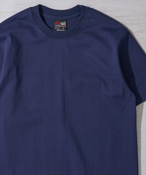 PRO・TAG(プロタグ)の「【PRO・TAG】Short Sleeve heavy T / ヘビーウェイト 半袖Tシャツ(Tシャツ/カットソー・メンズ・ホワイト/ブラック/ネイビー/グレー・SMALL/MEDIUM/LARGE/X-LARGE)」の4枚目の写真