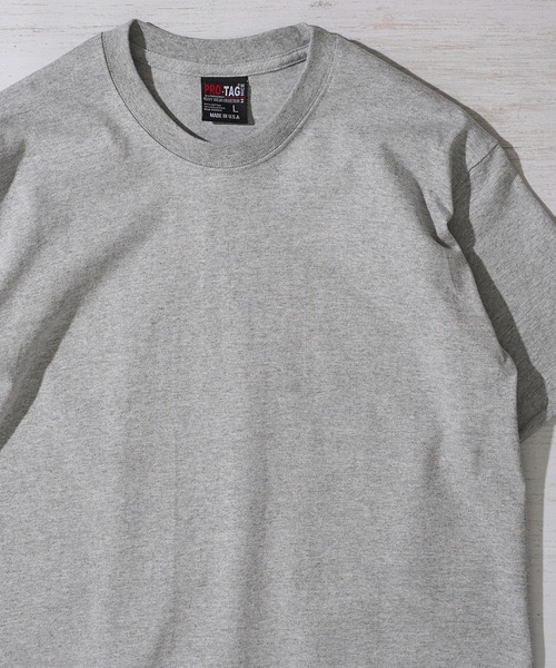 PRO・TAG(プロタグ)の「【PRO・TAG】Short Sleeve heavy T / ヘビーウェイト 半袖Tシャツ(Tシャツ/カットソー・メンズ・ホワイト/ブラック/ネイビー/グレー・SMALL/MEDIUM/LARGE/X-LARGE)」の3枚目の写真
