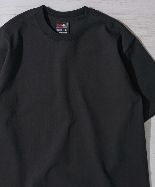PRO・TAG(プロタグ)の「【PRO・TAG】Short Sleeve heavy T / ヘビーウェイト 半袖Tシャツ(Tシャツ/カットソー・メンズ・ホワイト/ブラック/ネイビー/グレー・SMALL/MEDIUM/LARGE/X-LARGE)」の1枚目の写真
