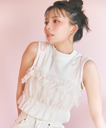 REDYAZEL（レディアゼル）の「ローズブローチレーストップス（T