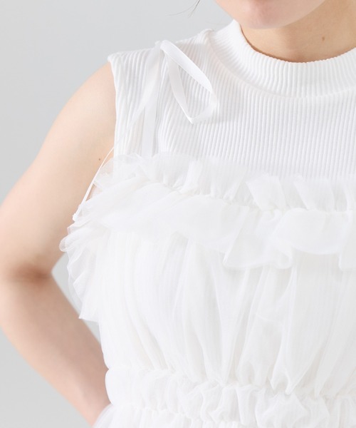 tシャツ チュールビスチェｘノースリカットソー レディース REDYAZEL｜チュールビスチェxノースリカットソー | Rakuten